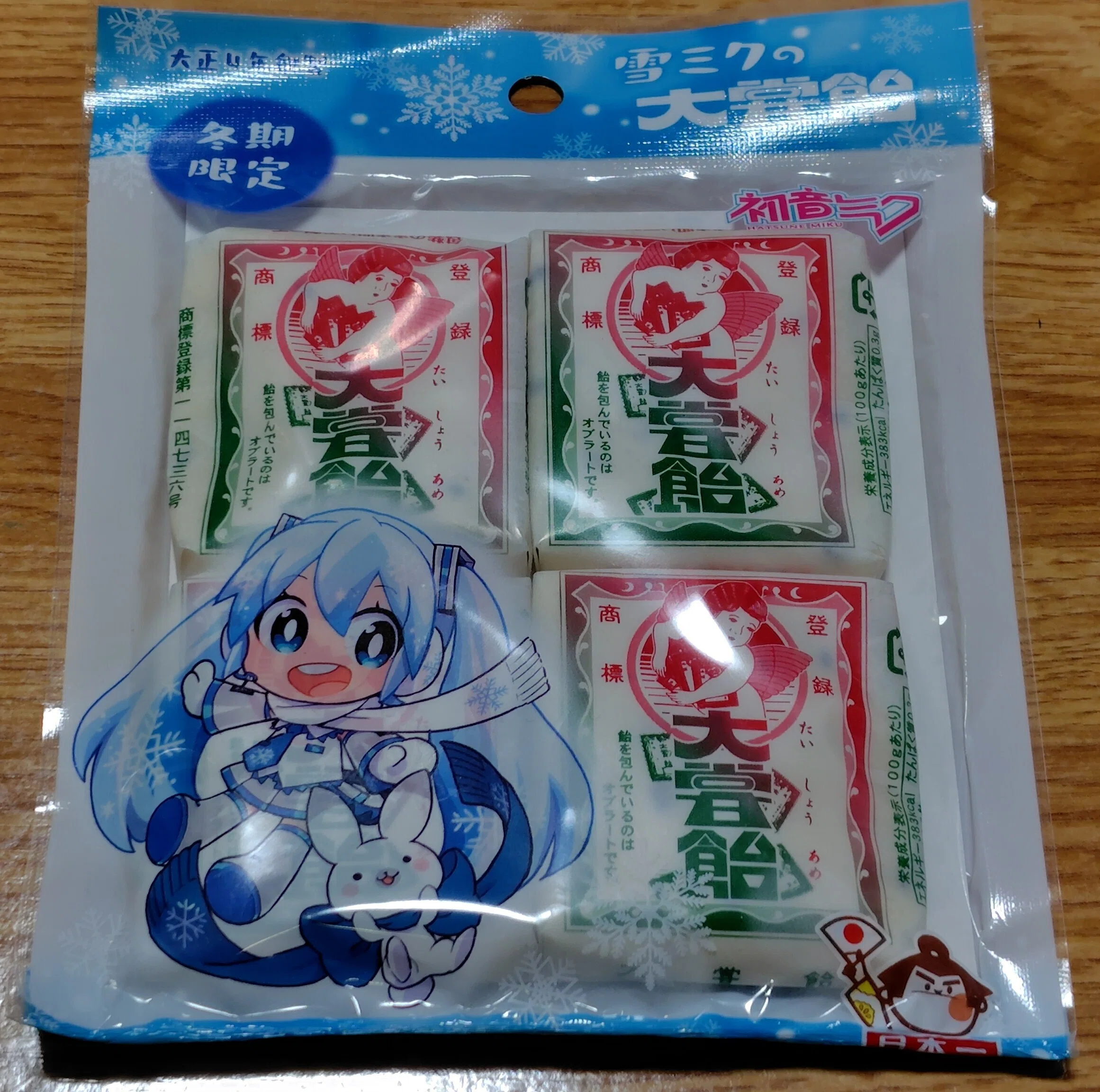 雪ミクの大甞飴を食べるぞ！｜toyotaku3