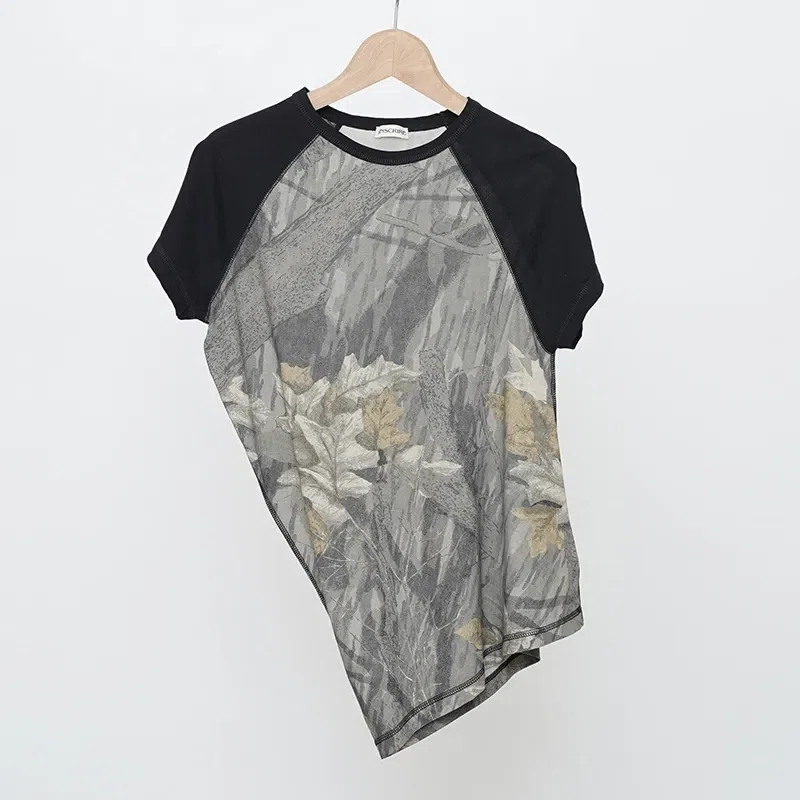 なめらかなシルエット【INSCRIRE】Cotton Silk Raglan short Sleeve