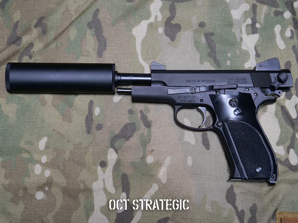 Mk22.mod0ハッシュパピー(固定スライドガスガン LCPベース)+ガス缶 マルシンモデルガンMK22 MOD0レビュー｜OCT STRATEGIC