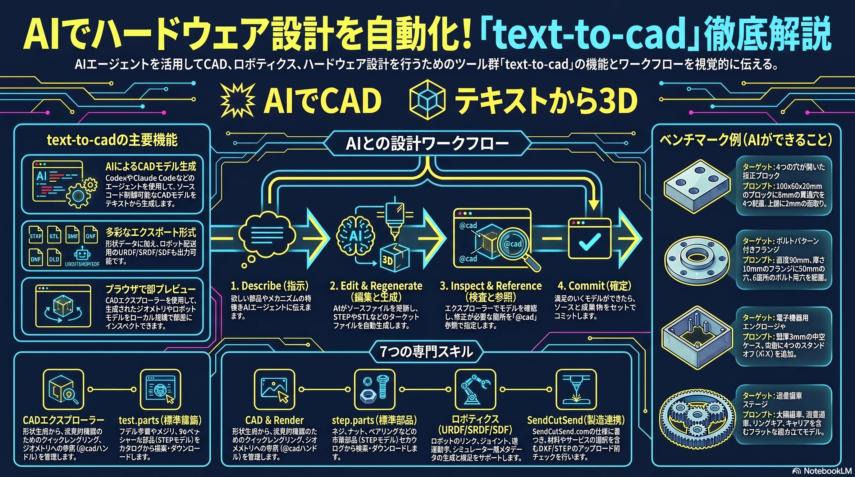 次世代型自動設計プラットフォーム：text-to-cad と Pascal Editor を