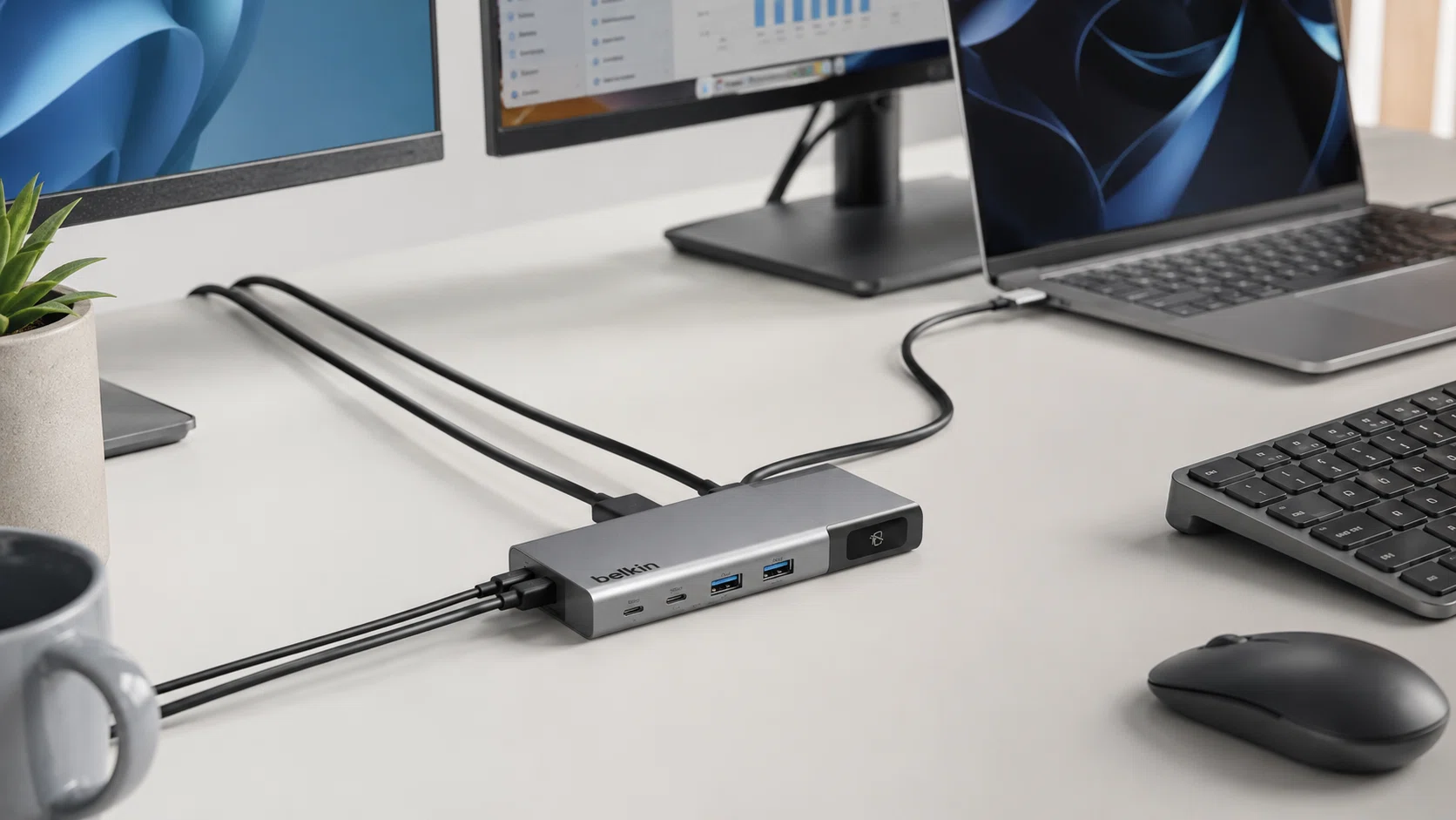 Belkin INC027 USB-C Hub Review: Dual 4K & Privacy Button | Dual
