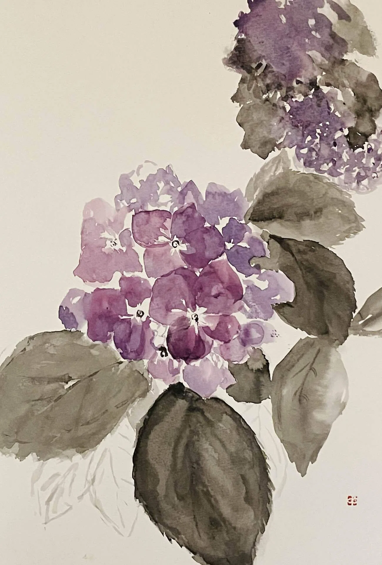 アートワーク作品　紫陽花 紫陽花 ナフサ不足ではない。｜西川明美