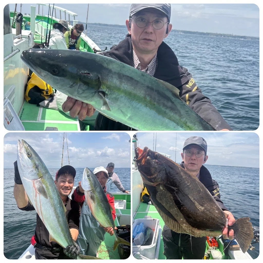 泳がせ】6-7kgの特大ブリに4kgワラサも食いついた！さらに大型ヒラメも
