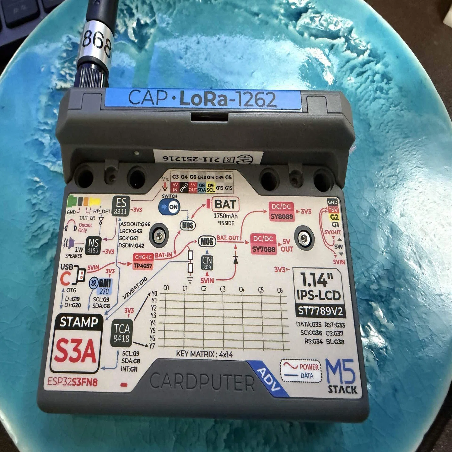 超カッコイイ！M5Stack Cardputer Adv + Cap LoRa 1262 が登場 
