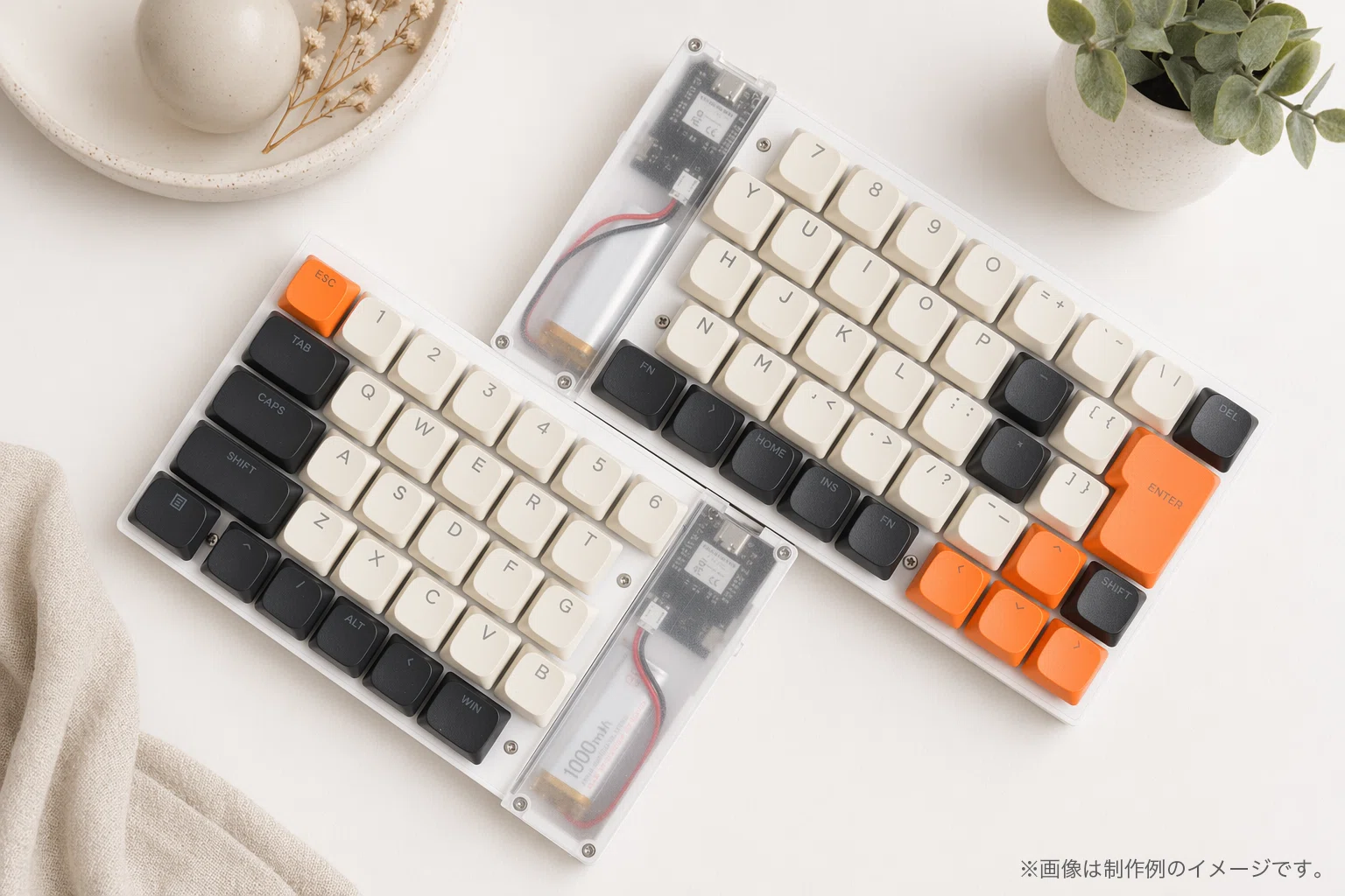 HHKB日本語配列互換 / 完全無線 / Choc MX両対応 分割キーボード