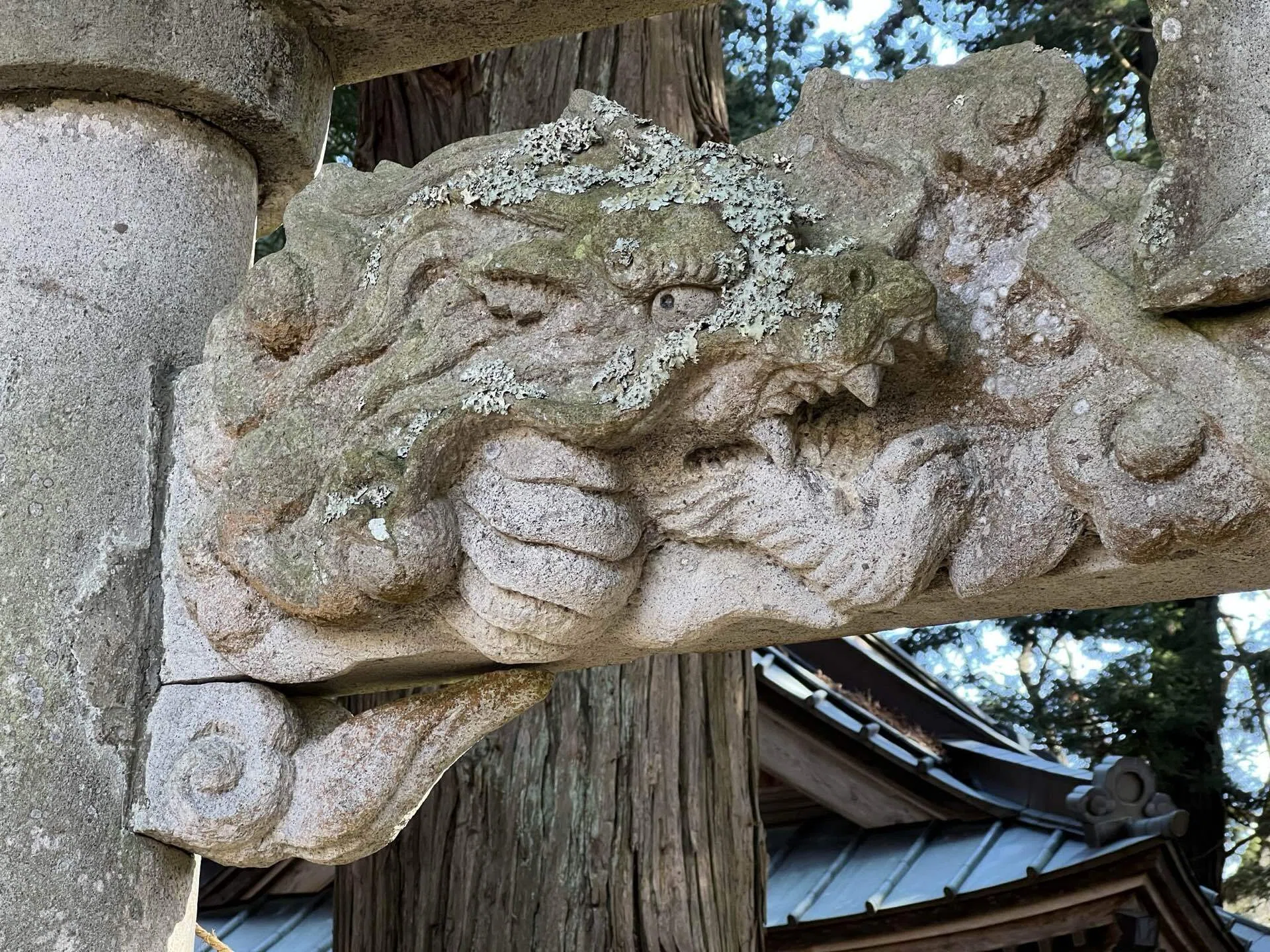 激レア鳥居】貫に龍の彫刻がある鳥居 五龍地神社｜恵比寿マイの趣味