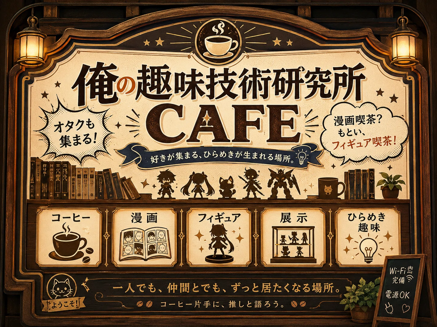 深沢証明【パリのカフェ・ル・レンタス】希少画集画、状態良好 俺研Cafe制作記録室：準備室のつもりが、先にWeb喫茶として開いて