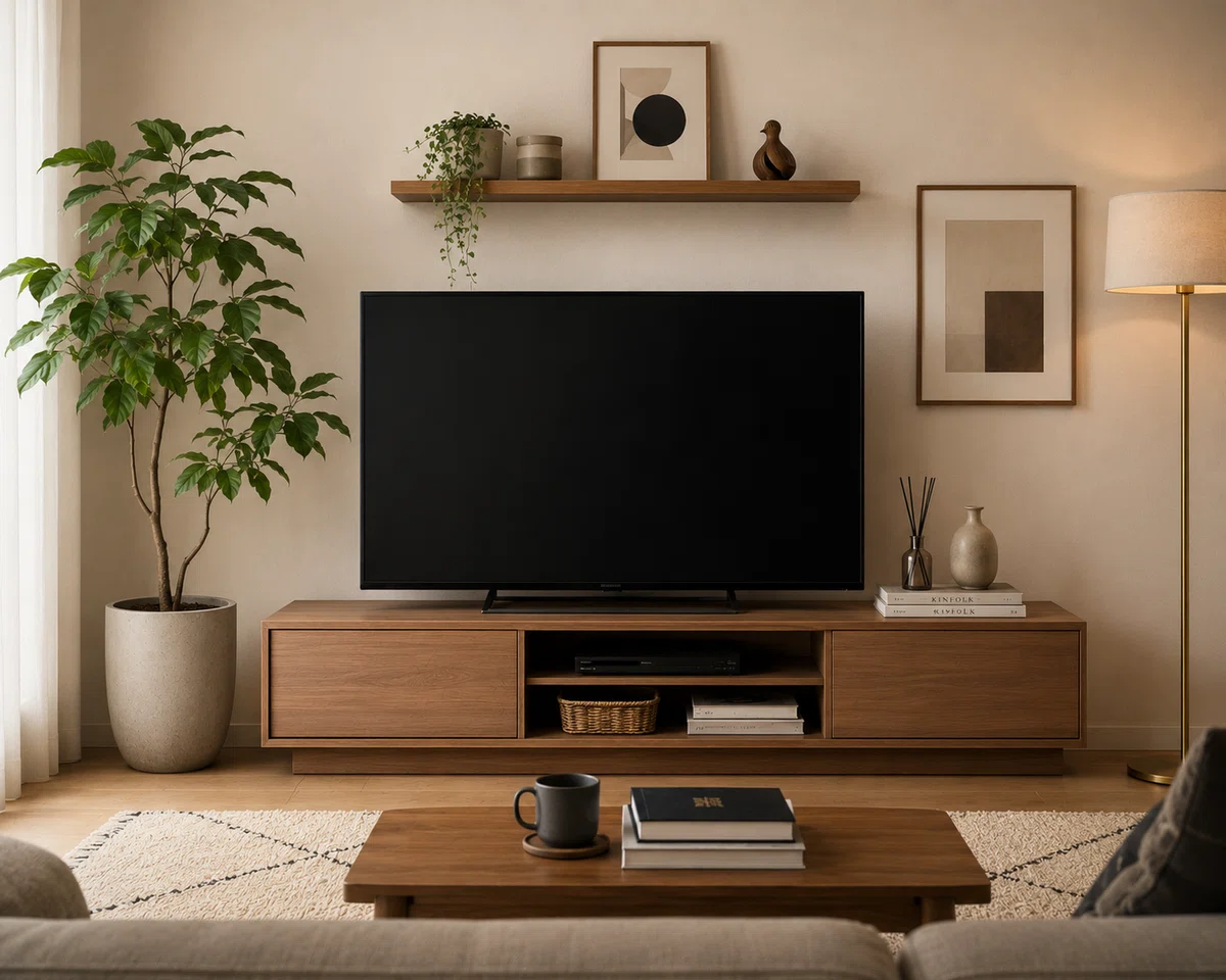 【リビング】「テレビ周り」をどう攻略する?おしゃれに見せる4つの工夫|潤@自宅インテリア研究家