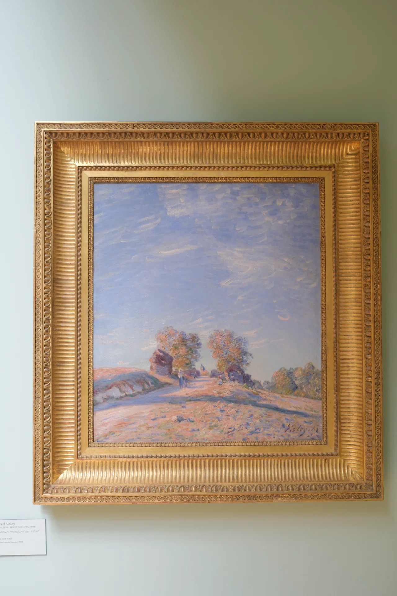 Day 26 in France: Alfred Sisley, 'Chemin montant au soleil'｜るる