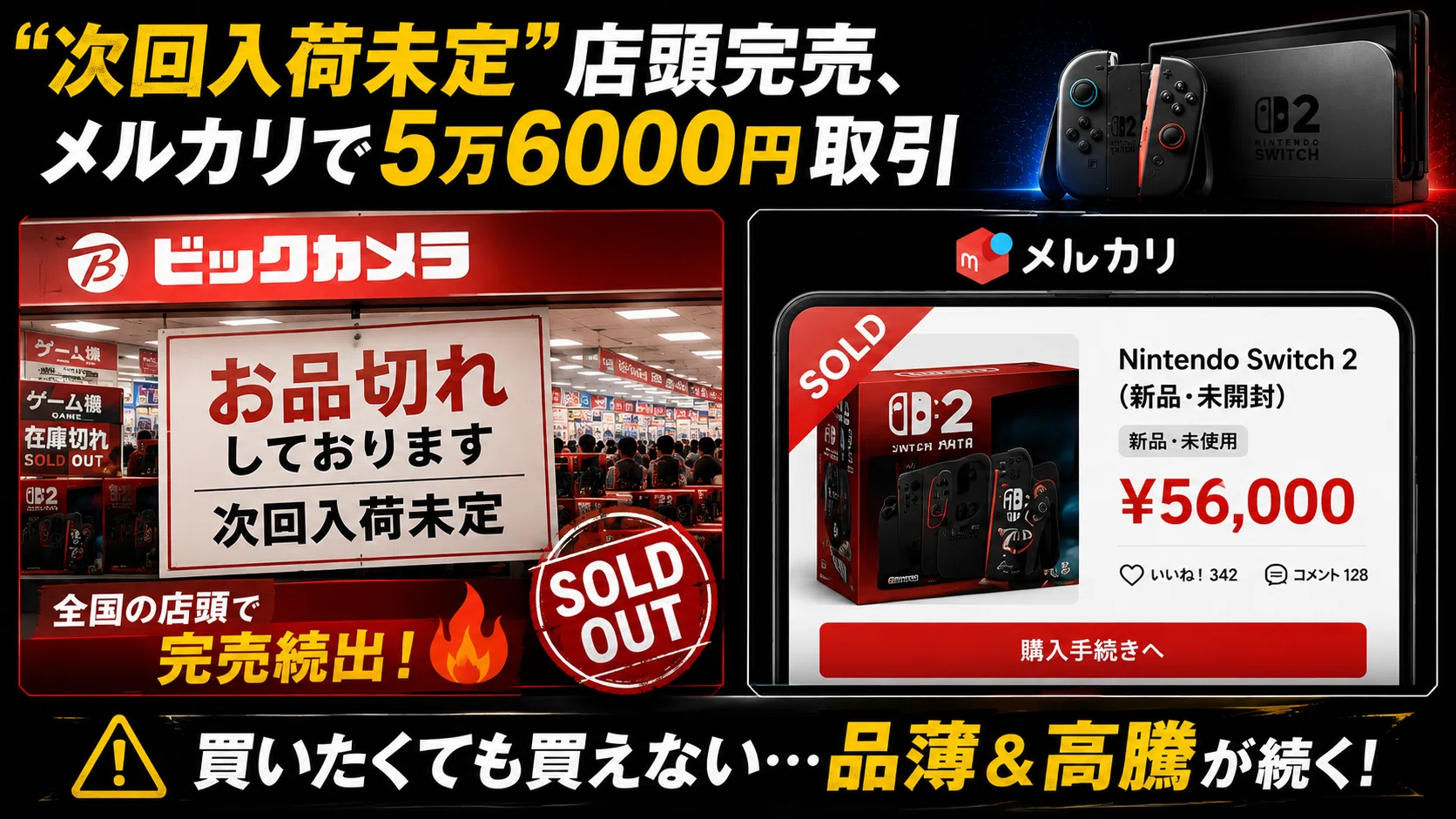 Switch 2は売れない？売れる？────任天堂・市場・店頭で“見えて 