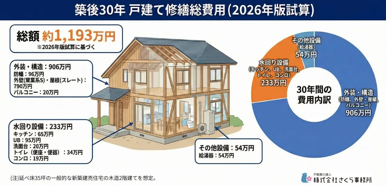 30年で1200万円！？一戸建ての修繕費高騰に勝つ「最初からかからない家