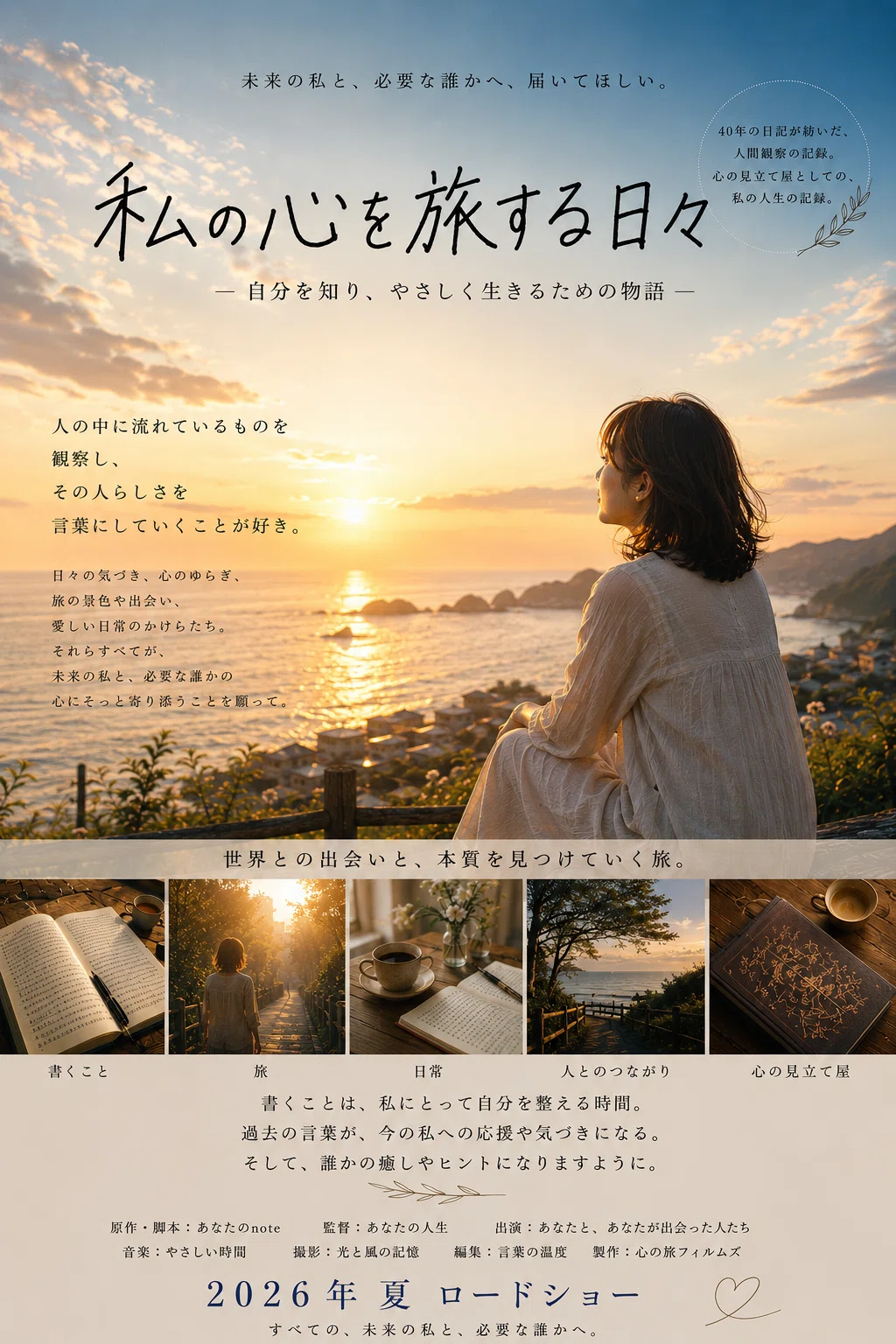 企画参加】自分のnoteを映画ポスターにしてみた｜松あかり（旧Miepan）