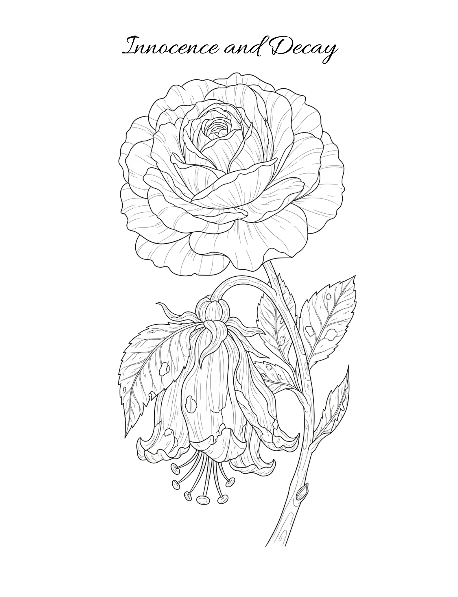 Coloring Book Feature】「ただの綺麗な花」には飽きた人へ。闇と美