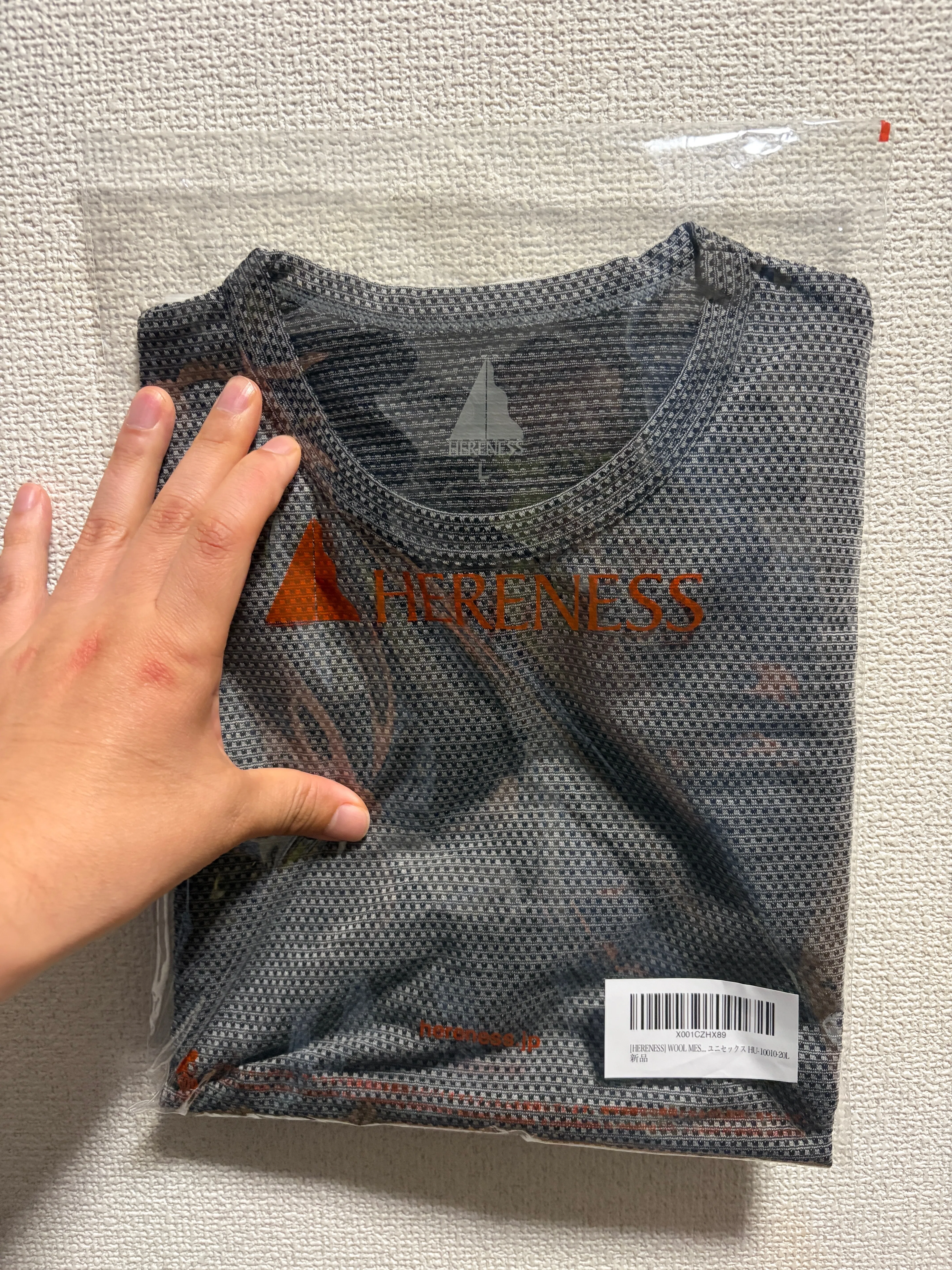 HERENESS WOOL MESH T-SHIRT｜ずーしみ