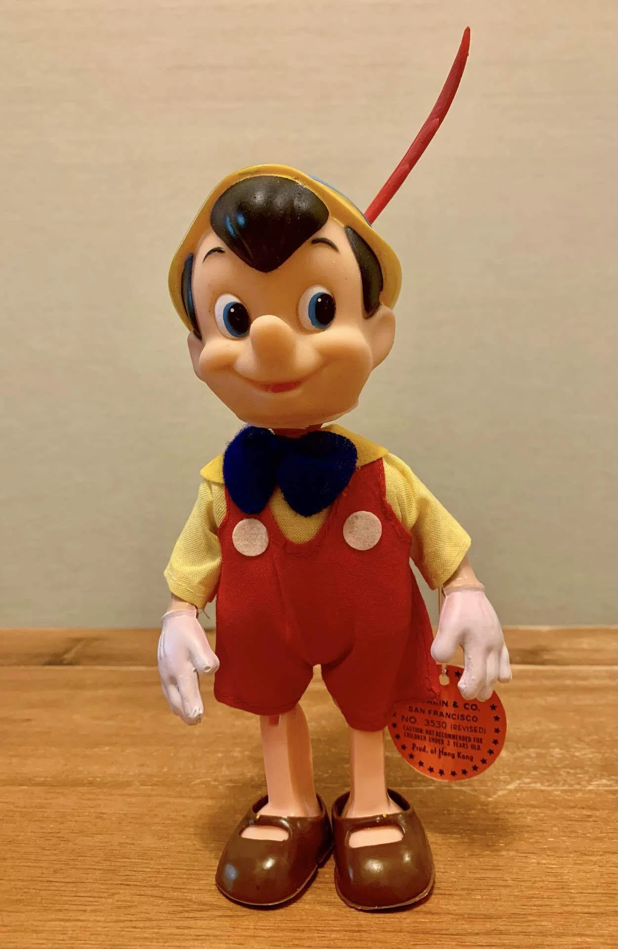 イタリア製大きなピノキオヴィンテージフィギュア35㎝ その35 ピノキオ｜迷いの八九寺