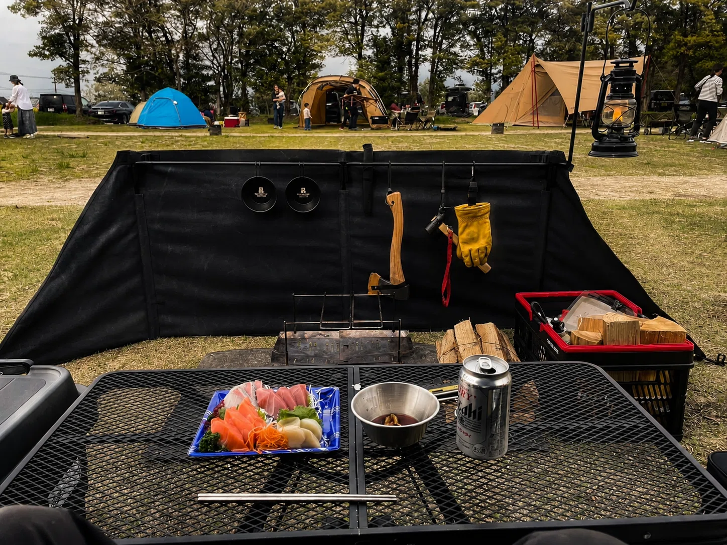 キャンプ CAMP 范文雀 帯付き キャンプ体験記】強風とちゃんぽん ｜123camp｜hifumi.camp