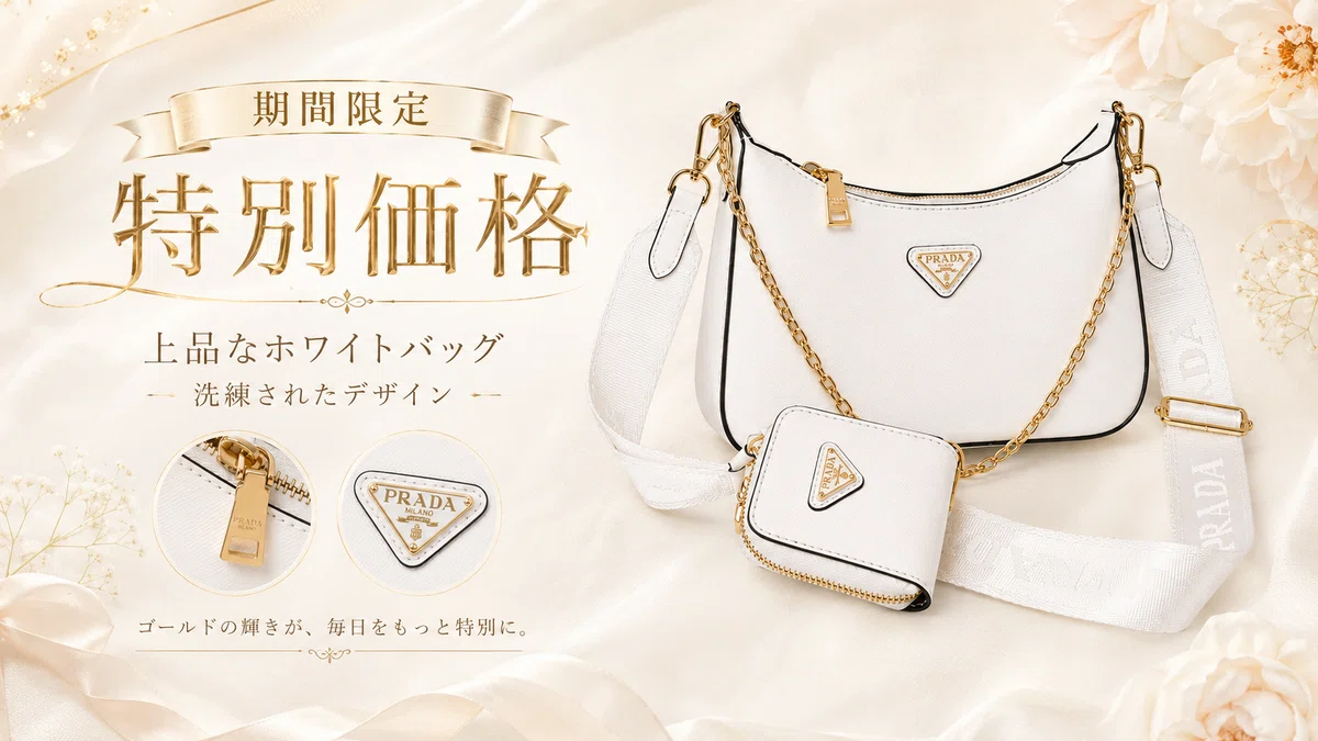 プラダ Re-Edition 期間限定・特別価格で楽しむ上品ショルダーバッグ