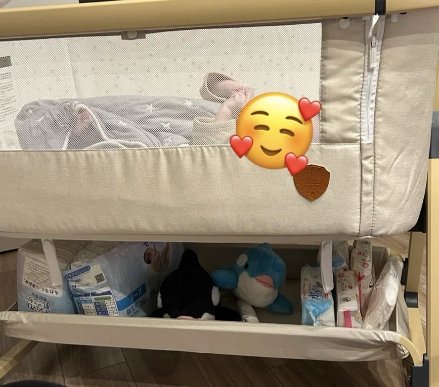 Why I highly recommend the HZDMJ baby crib for small homes｜でんぽ