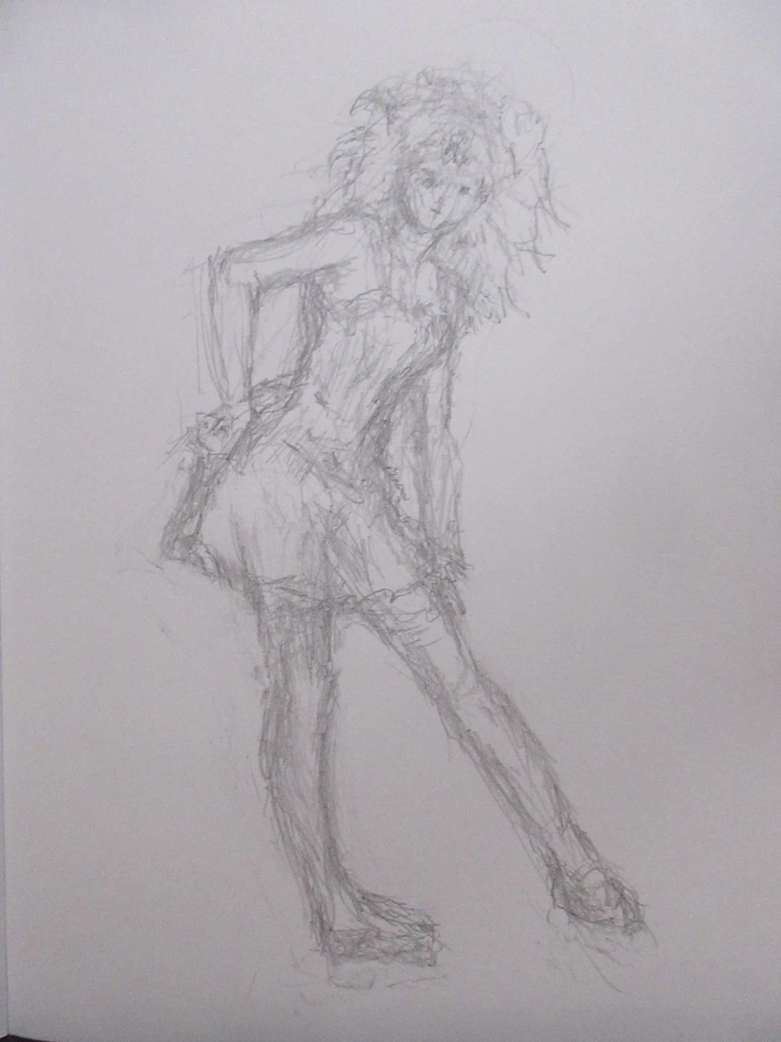 鉛筆画】ツインテールとミニドレス｜Atelier Non