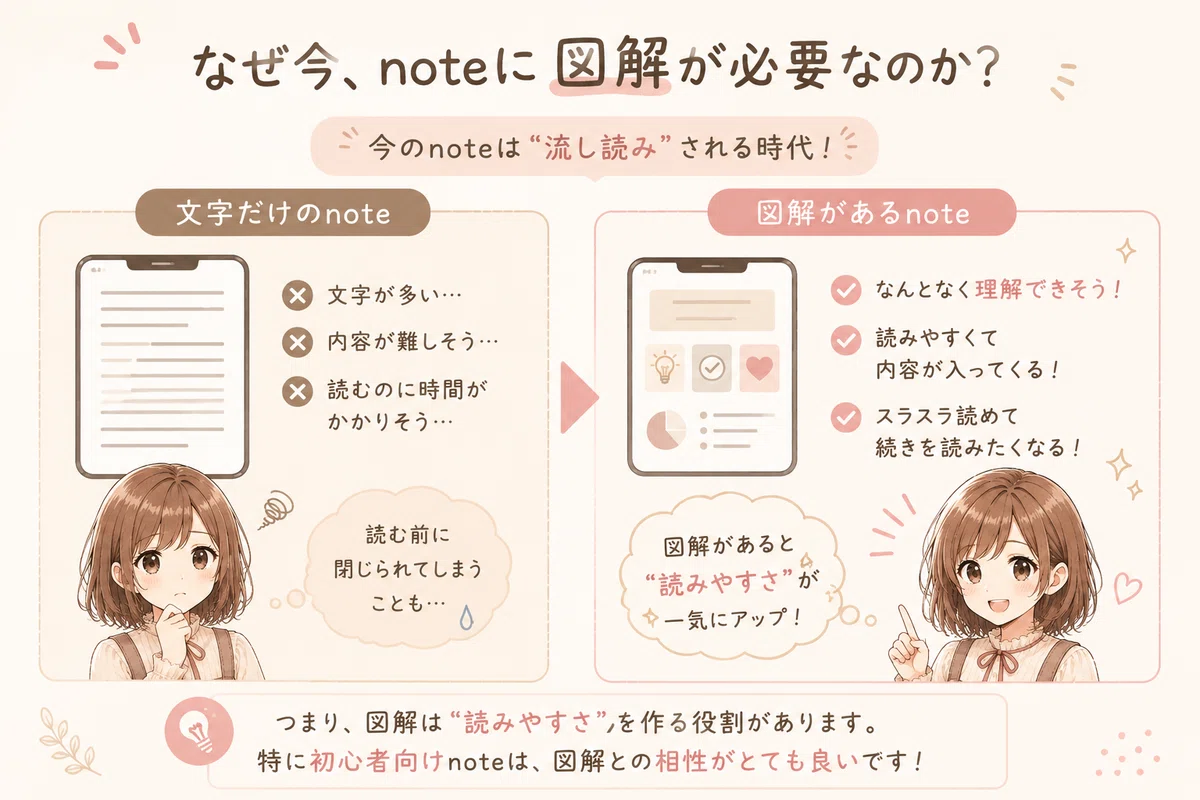 noteが売れない人ほど“図解”を入れた方がいい理由｜こゆきち🐰限界ワーママ