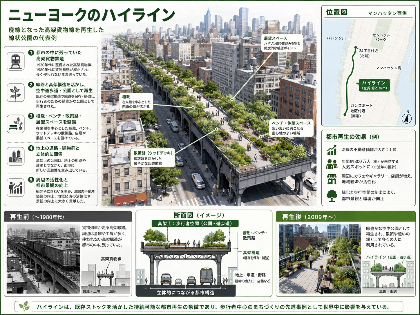 学科】ラバル遊歩道（バルセロナ）とハイライン（ニューヨーク）｜荘司