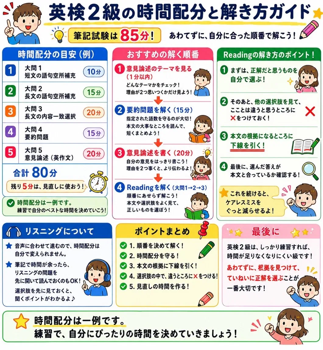 英 検 時間 配分 2 級