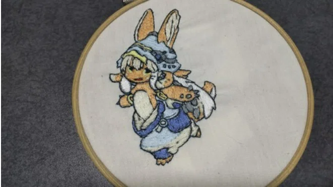 刺繍6日目【ナナチ(メイドインアビス)】～刺繍公開チャレンジ～｜はり