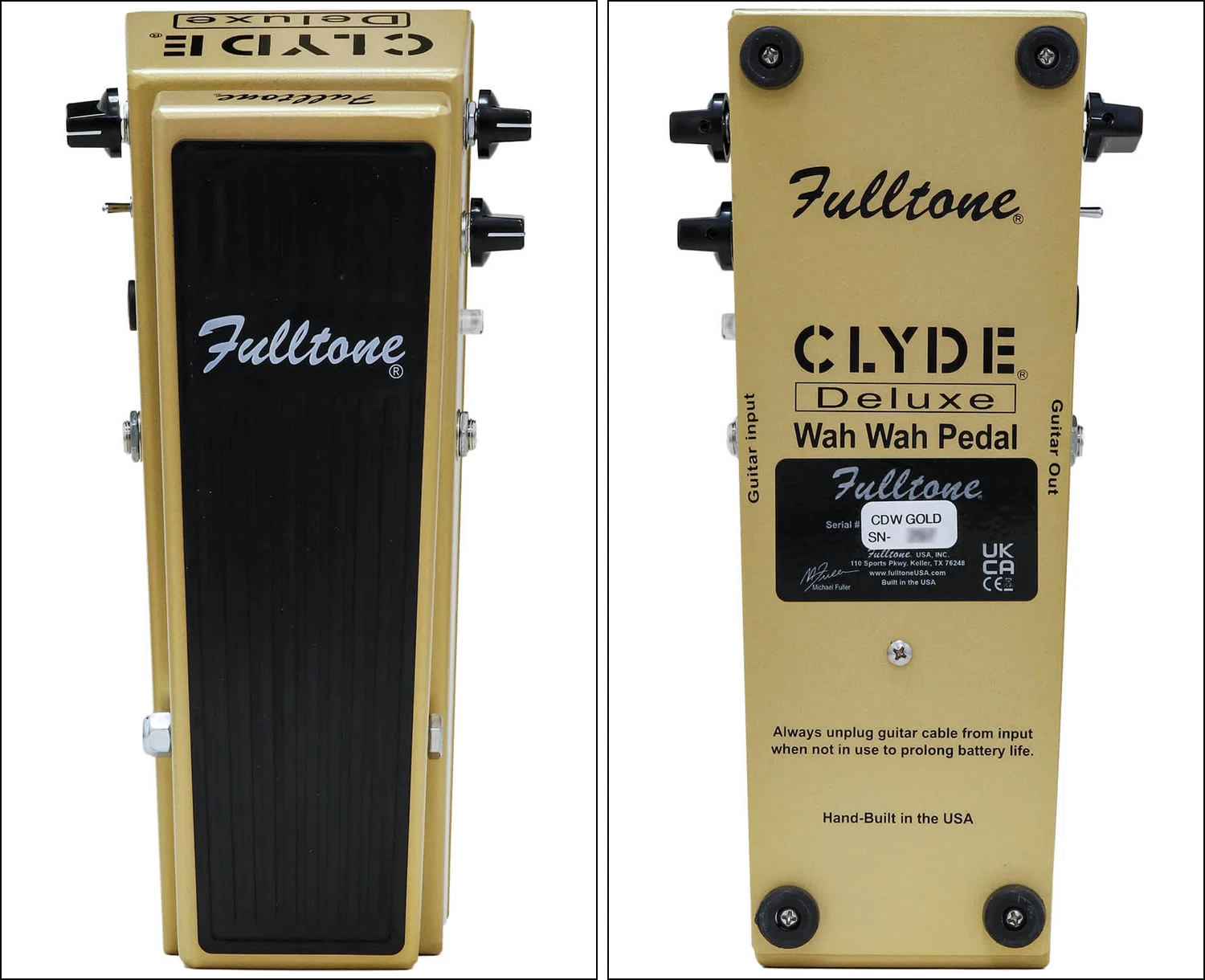 Limited to 300 units worldwide! Fulltone Clyde Deluxe in a Gold