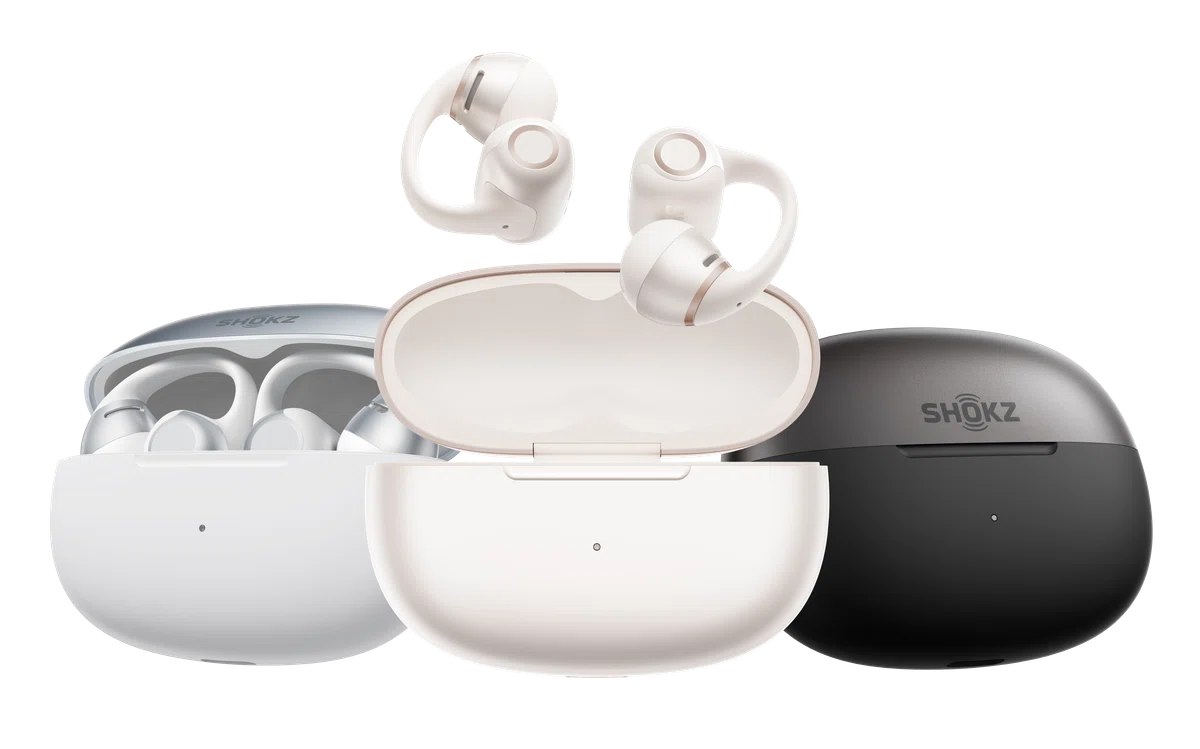 Shokz OpenDots 2とOpenDots Airを普段着コーデでレビュー。白い