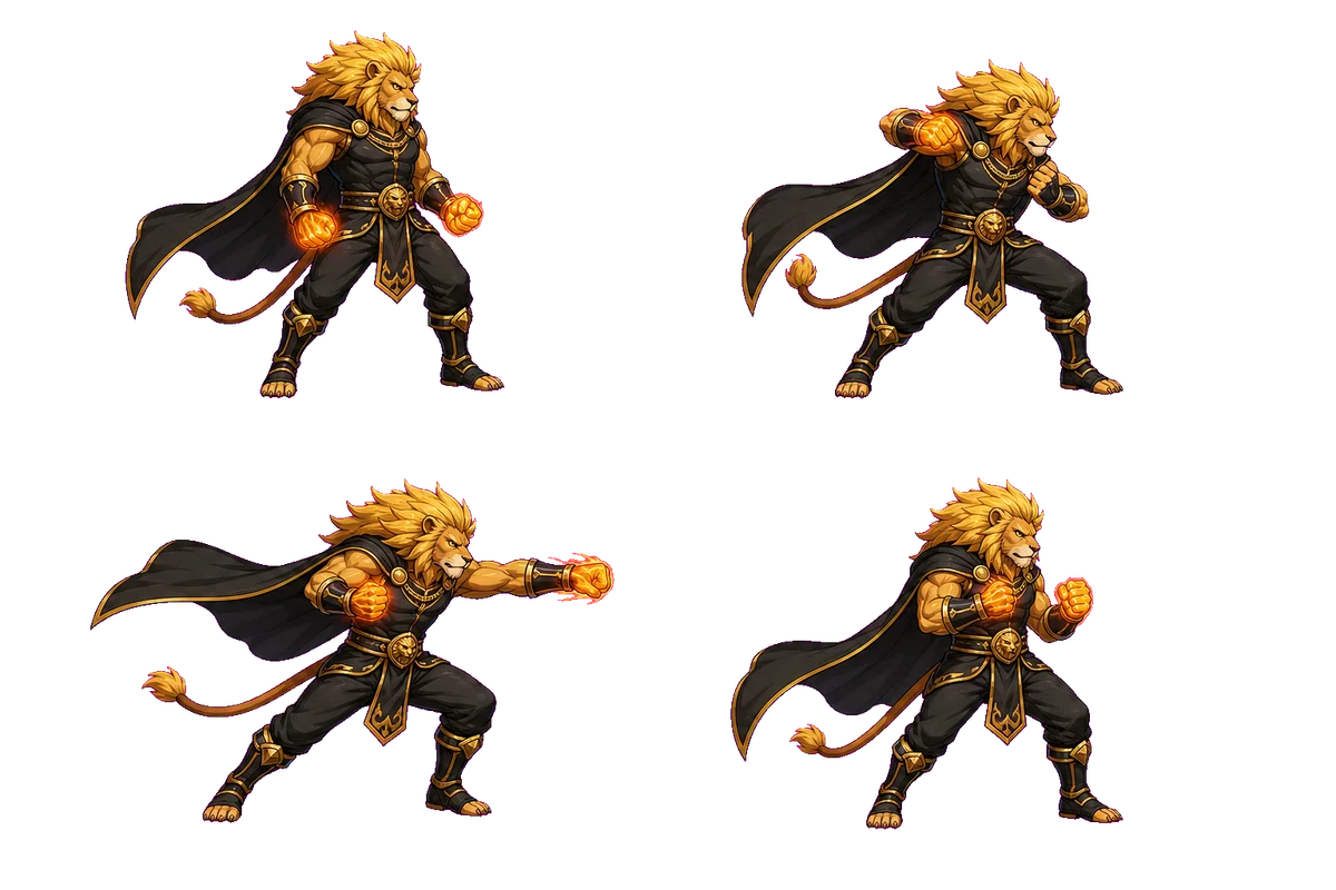 Codex × Agent Sprite Forgeで“獣人格闘ゲーム”を作ってみた｜りこ