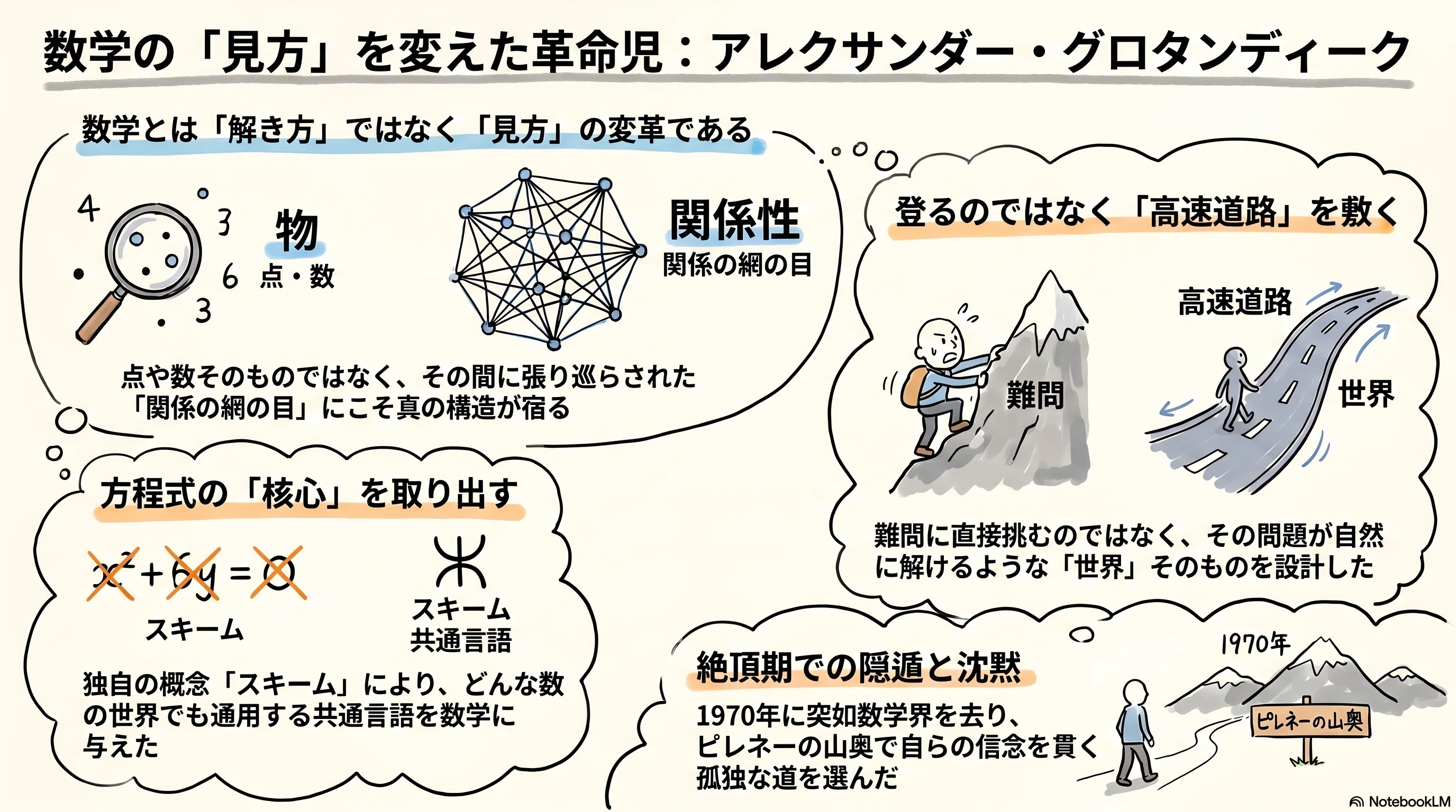数学の地図を描き直した男——グロタンディークという名の革命｜数学の翻訳家