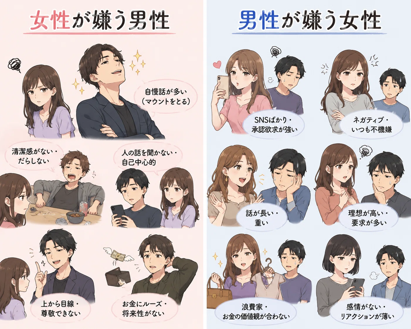 Men women dislike, women men dislike.｜空寓