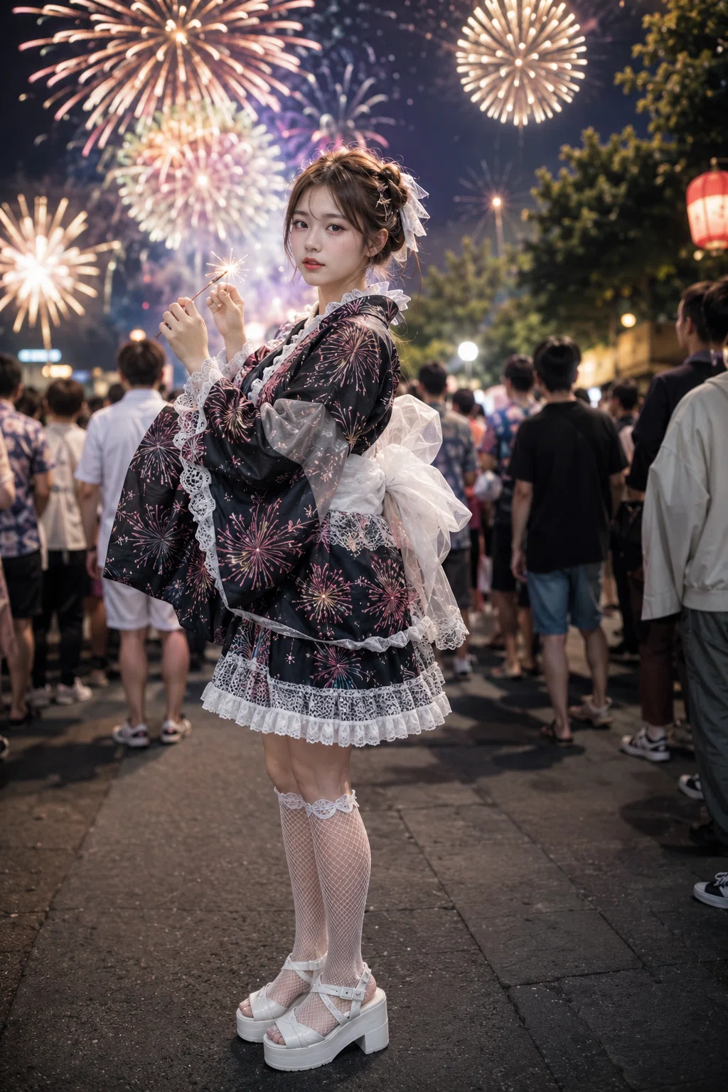 花火の日|kaeruco ... ((( ∧( _ )∧