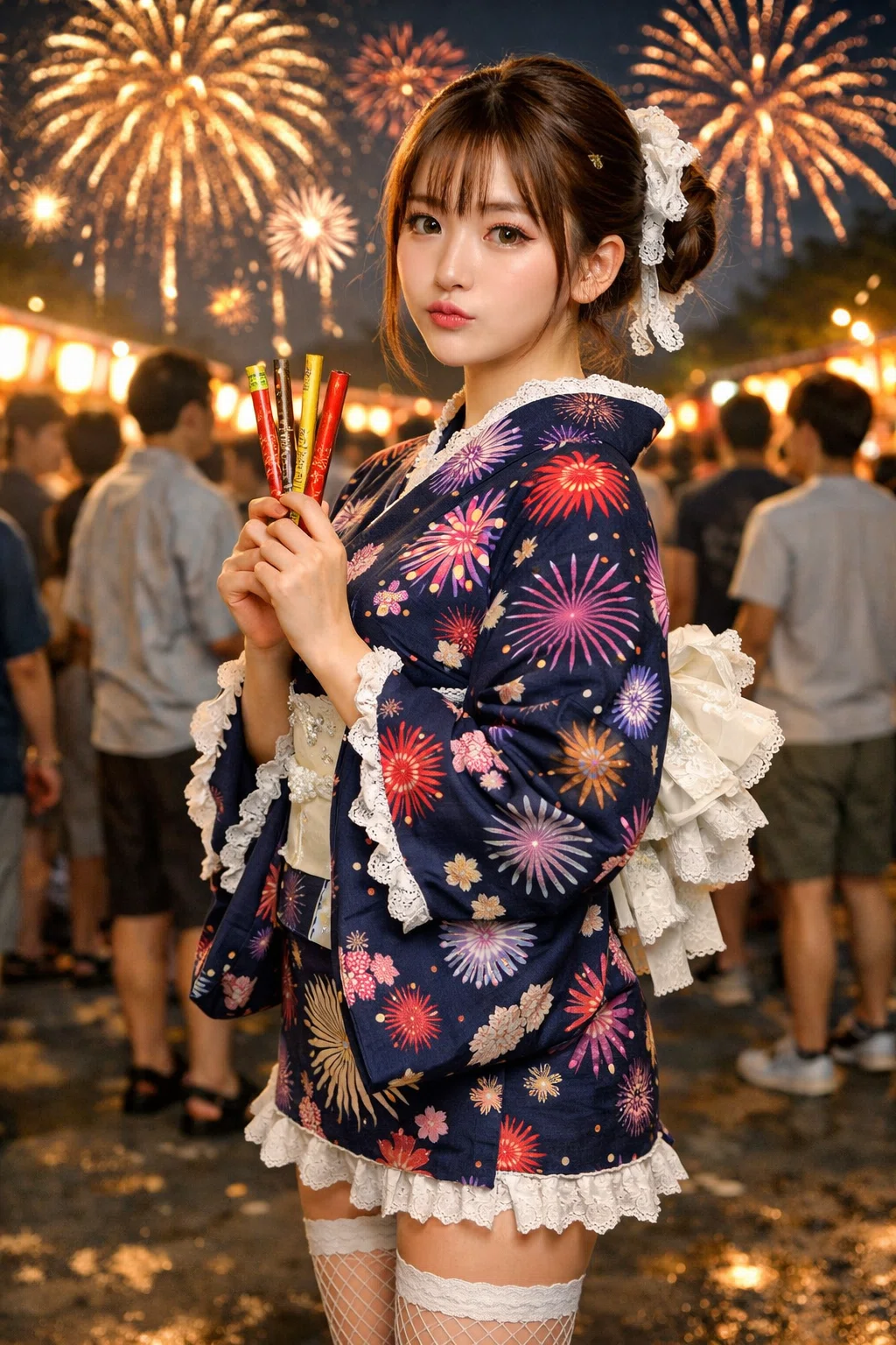 花火の日|kaeruco ... ((( ∧( _ )∧