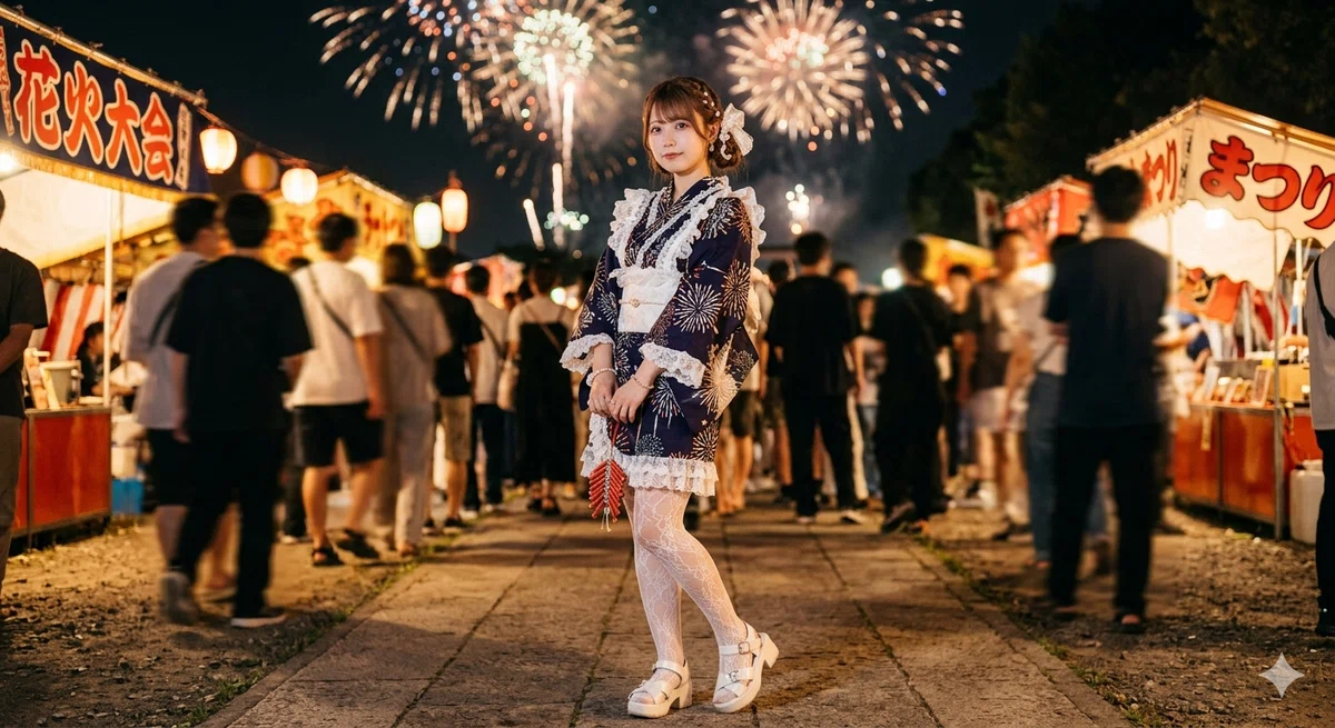 花火の日|kaeruco ... ((( ∧( _ )∧