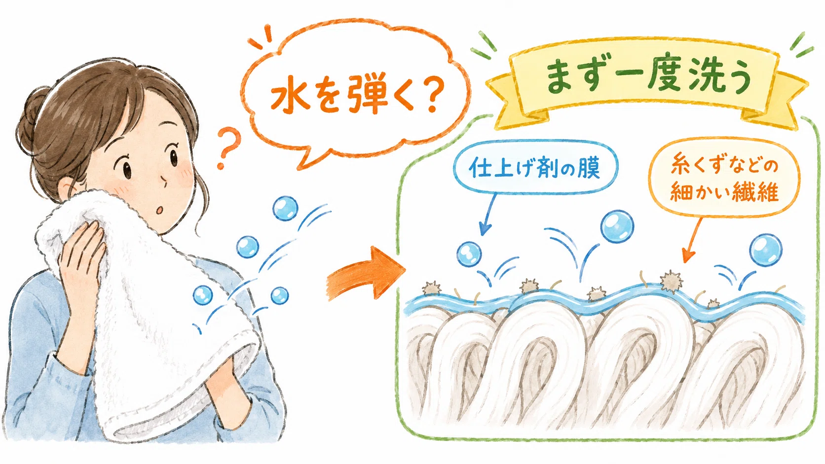 新品タオルは、最初の洗い方で気持ちよさが変わります〜タオルソムリエ 