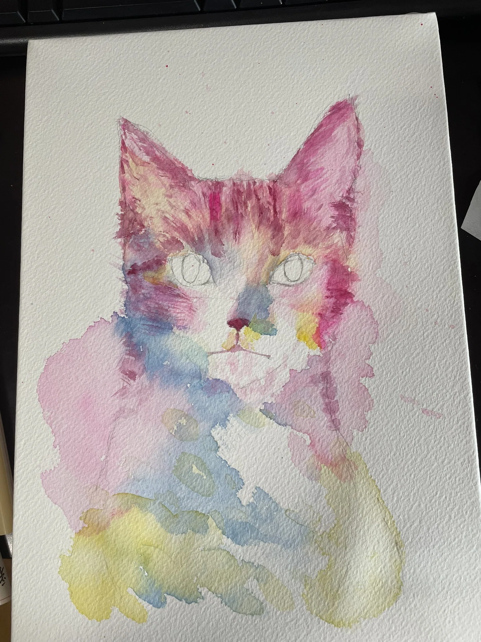 ぱるちゃんねこの水彩画｜ねこママ