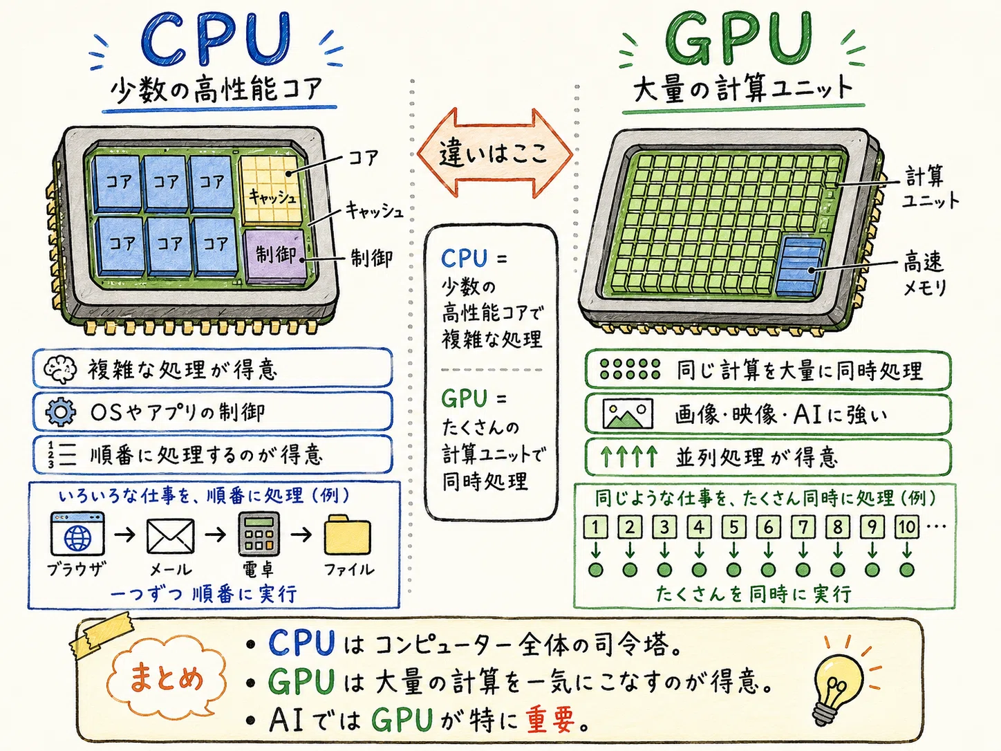 NVIDIAは何がすごいのか。第2回｜GPUとは何か。CPUとの違いを構造から