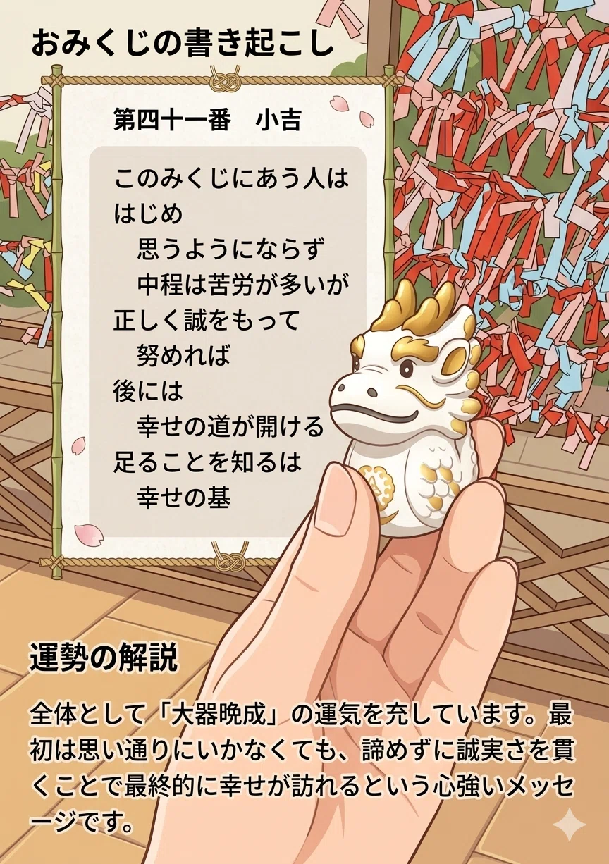 江ノ島で引いた『おみくじ』は龍神様に見透かされていました