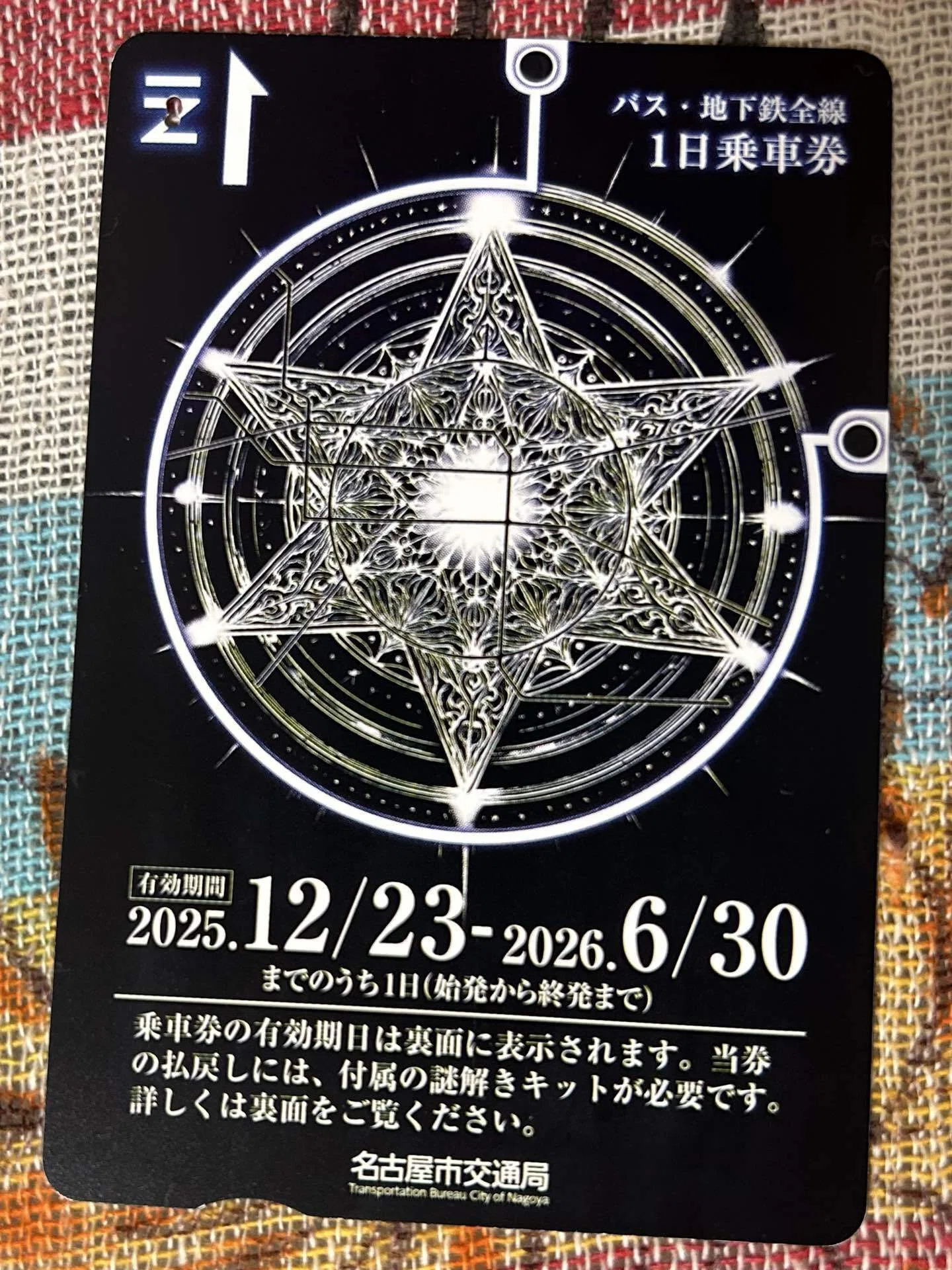 謎解きイベント「魔女の切符と7つ目の路線」をソロプレイしてみた