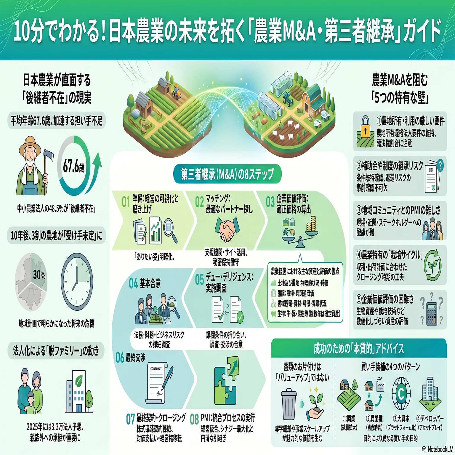 10分で解説！「農業版 第三者継承ガイドライン」から読み解く、日本