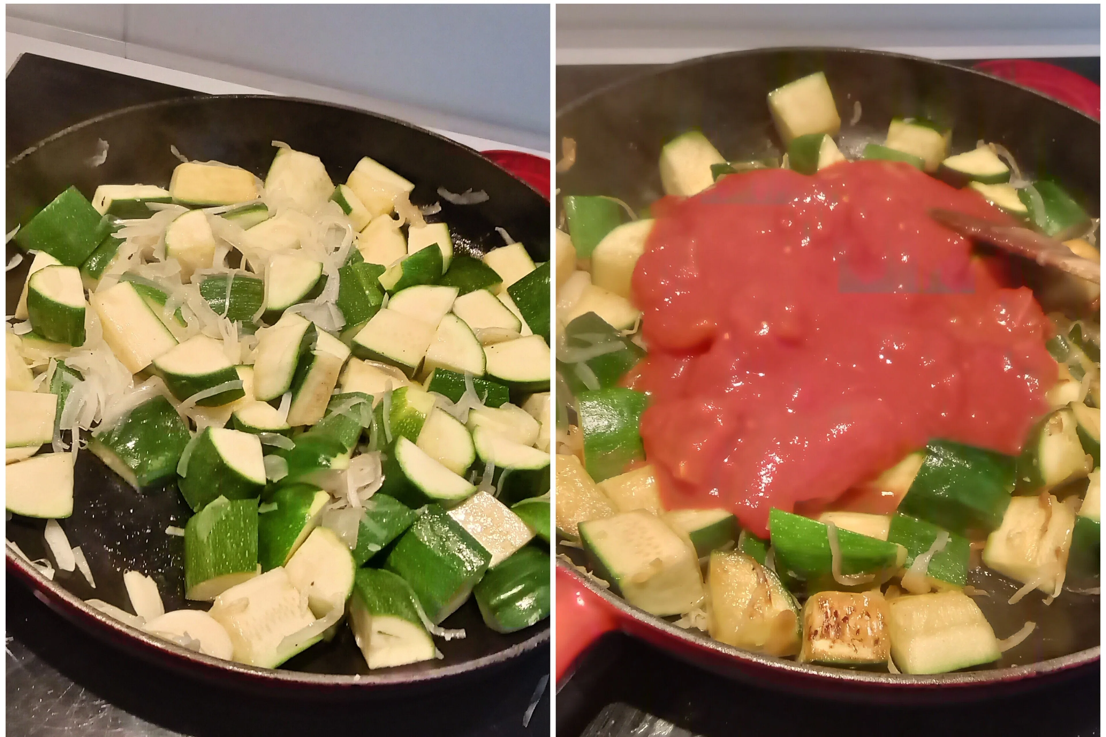 冷たい夏おかず】ズッキーニのトマト煮、フェタとミント🇫🇷フランスde