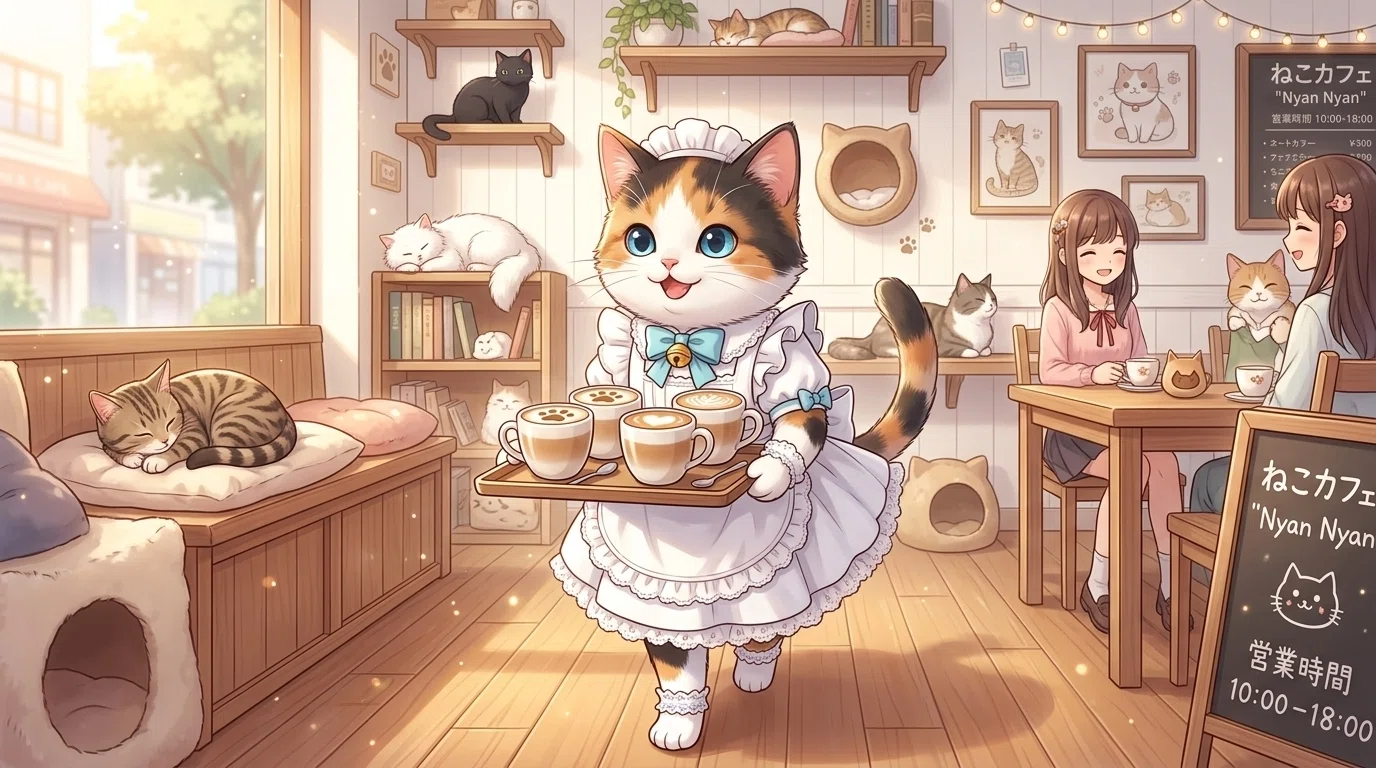はじめまして！猫メイドのりんごです。｜りんご