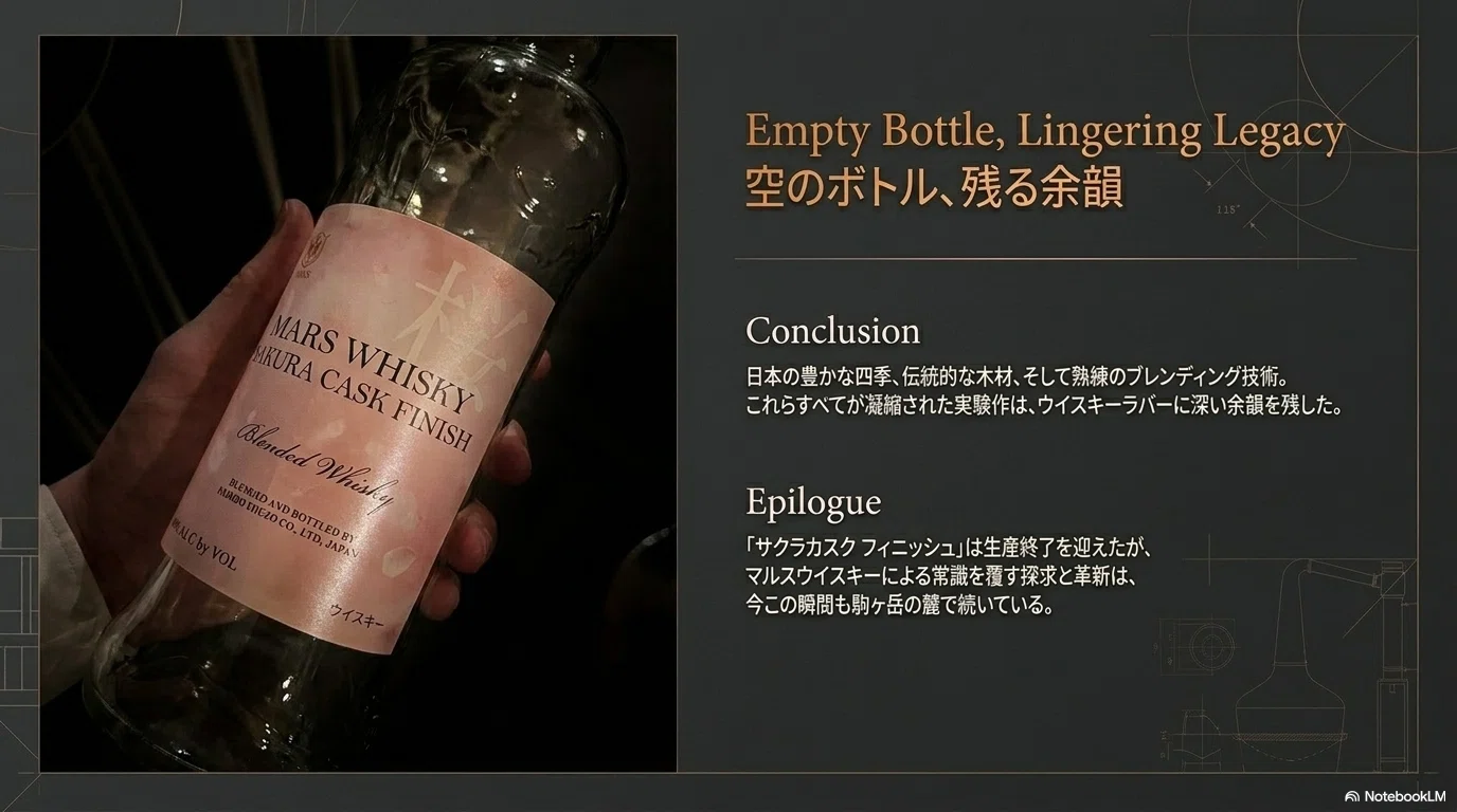 桜の記憶をボトルに閉じ込めた、2,735本の奇跡――マルス サクラカスク