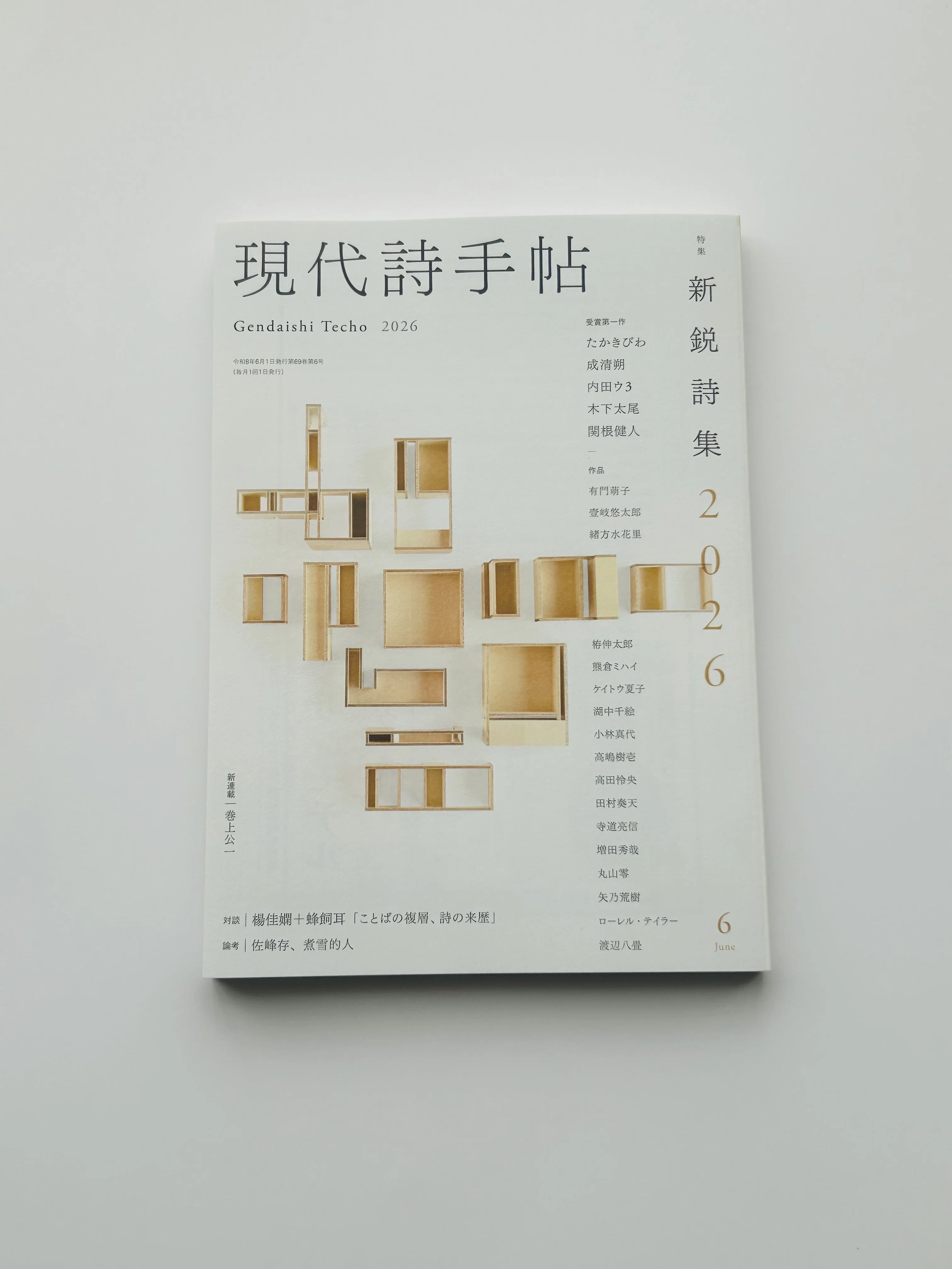 現代詩手帖』6月号 特集・新鋭詩集2026｜有門萌子