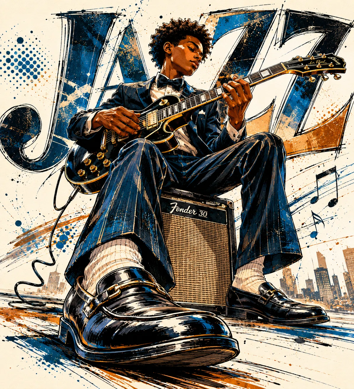 現代アートイラスト』UTG✕音楽アート🎸｜KeNsHi
