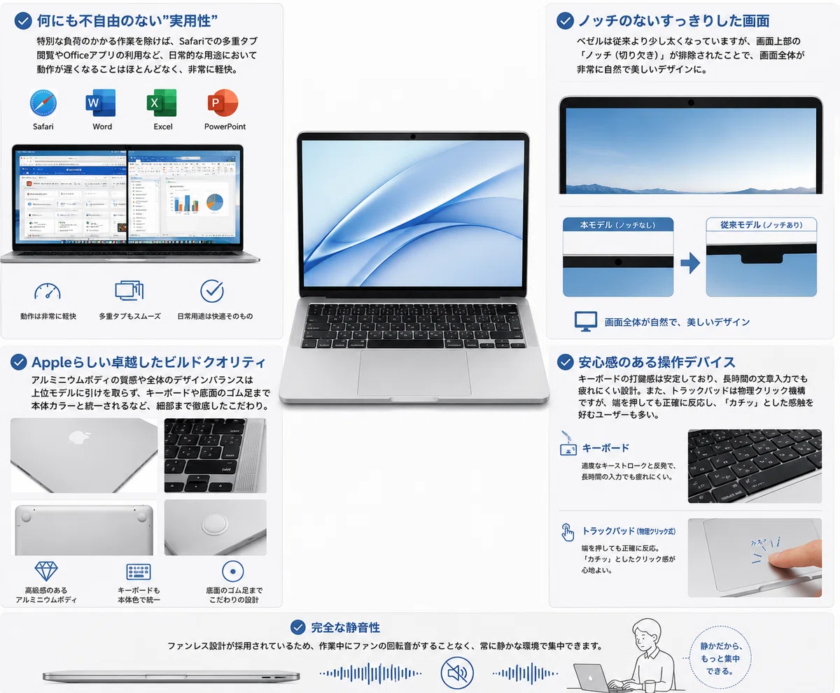 AppleMacBookNeo 13インチ LiquidRetinaディスプレイをレビュー
