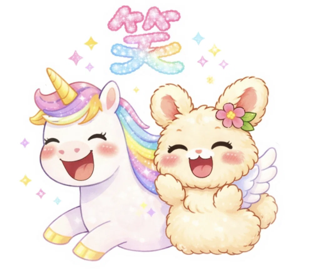 ゆめかわ苺大好き♪ユニコーン ゆめかわ♡スタンプリリース｜manoka