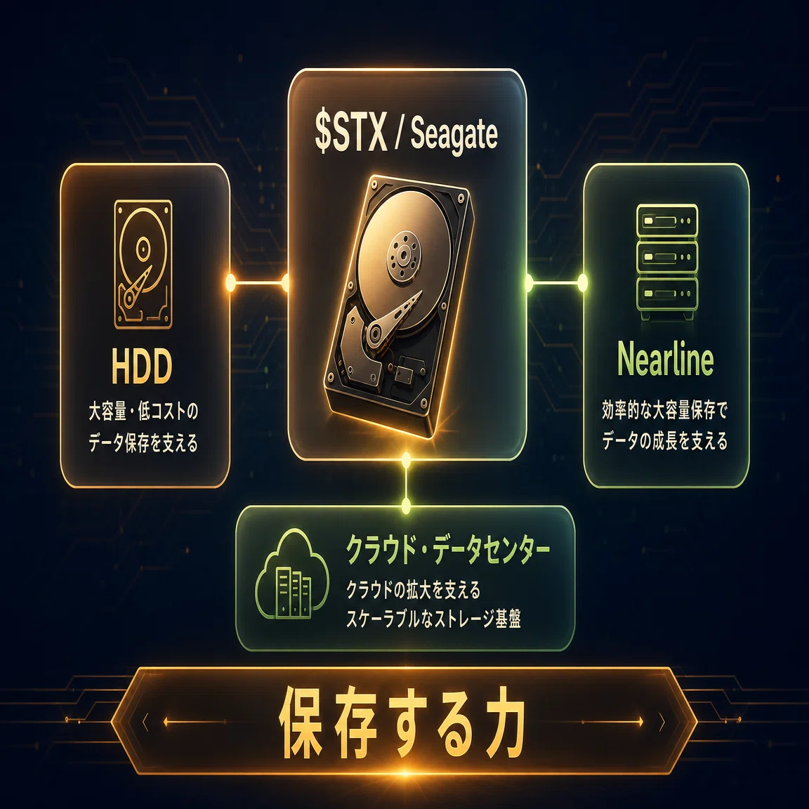 STXとは】AIデータセンターの「保存する力」を支えるSeagate、決算で