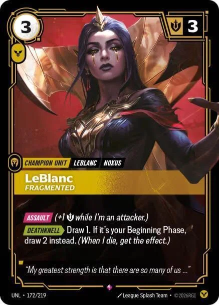 Riftbound TCG] LeBlanc Deceiver Deck Guide | Meta Analysis, Core